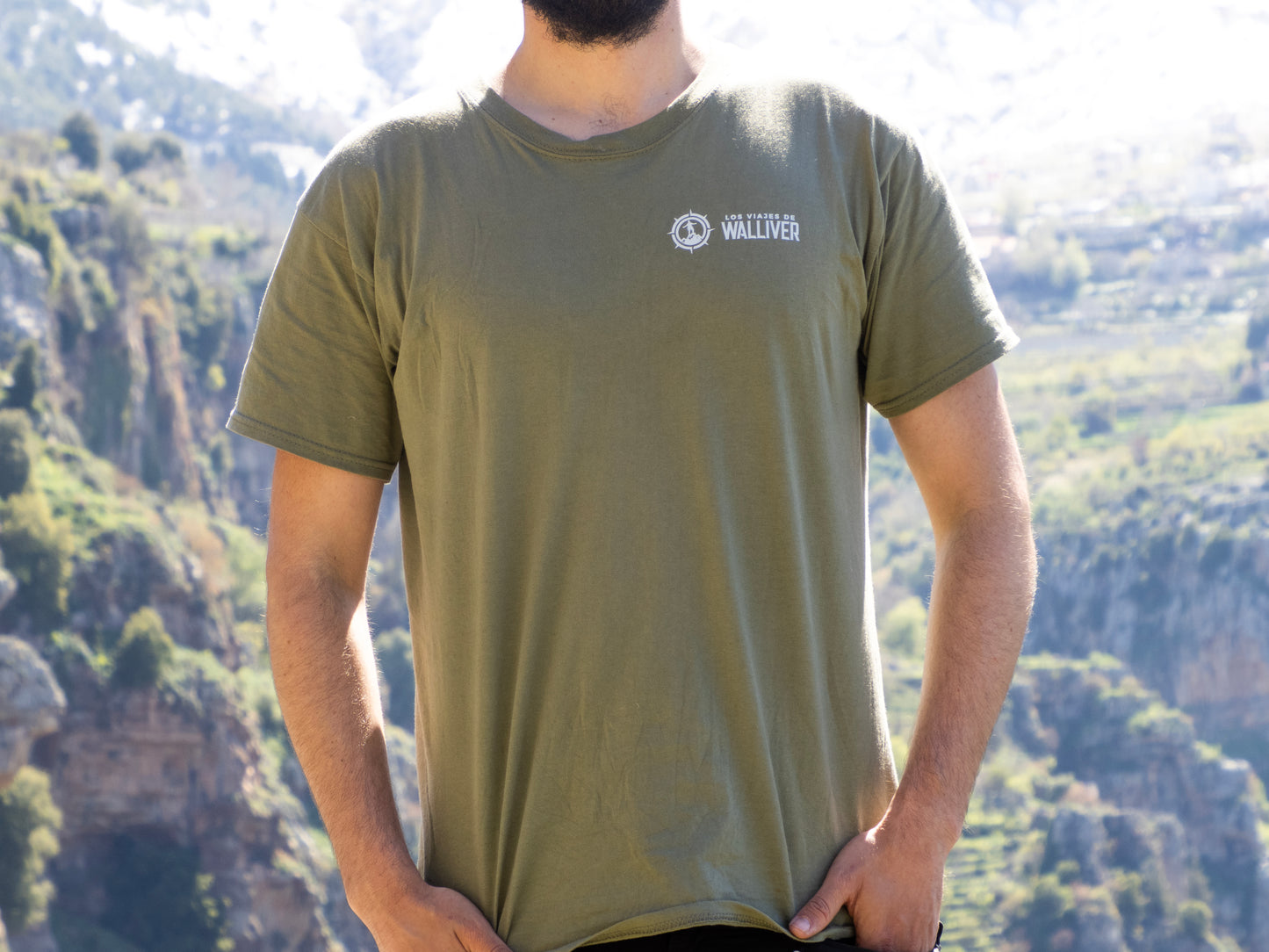Camiseta Arte color oliva