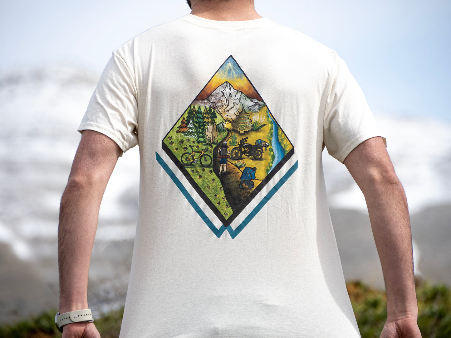 Camiseta Arte color hueso